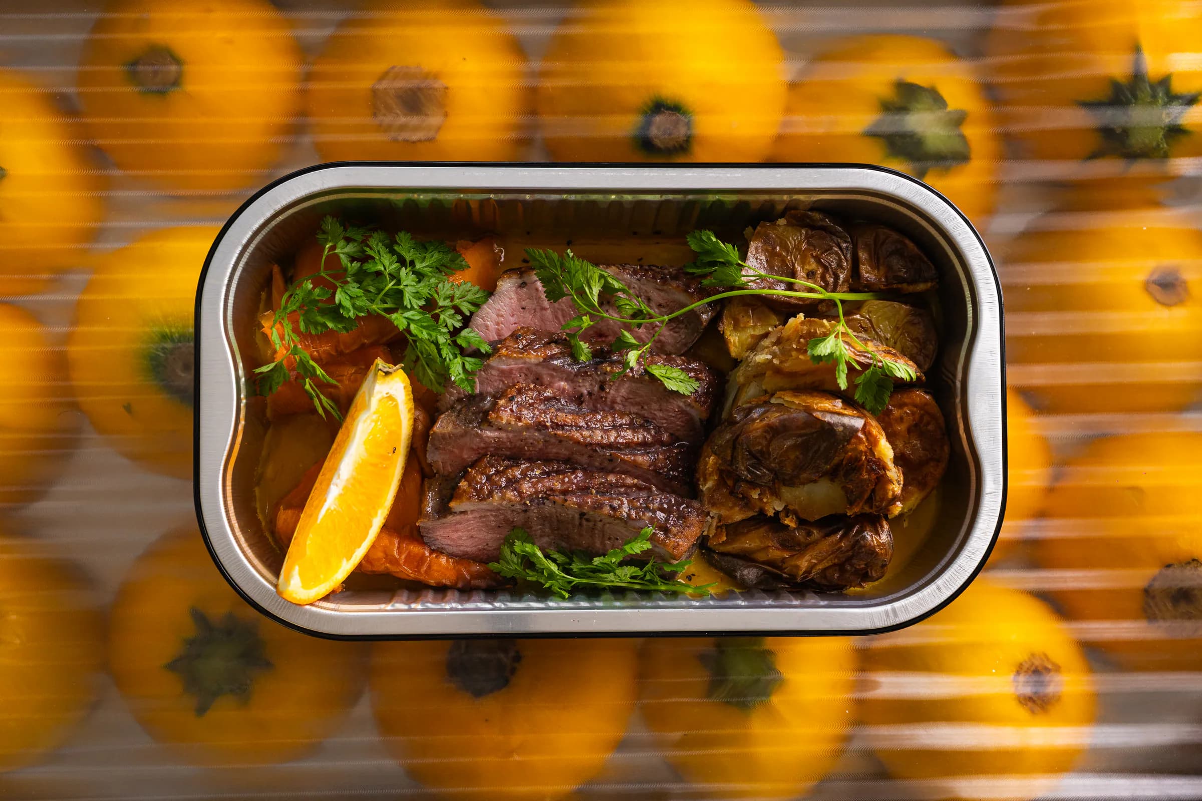 Magret de canard à l’orange