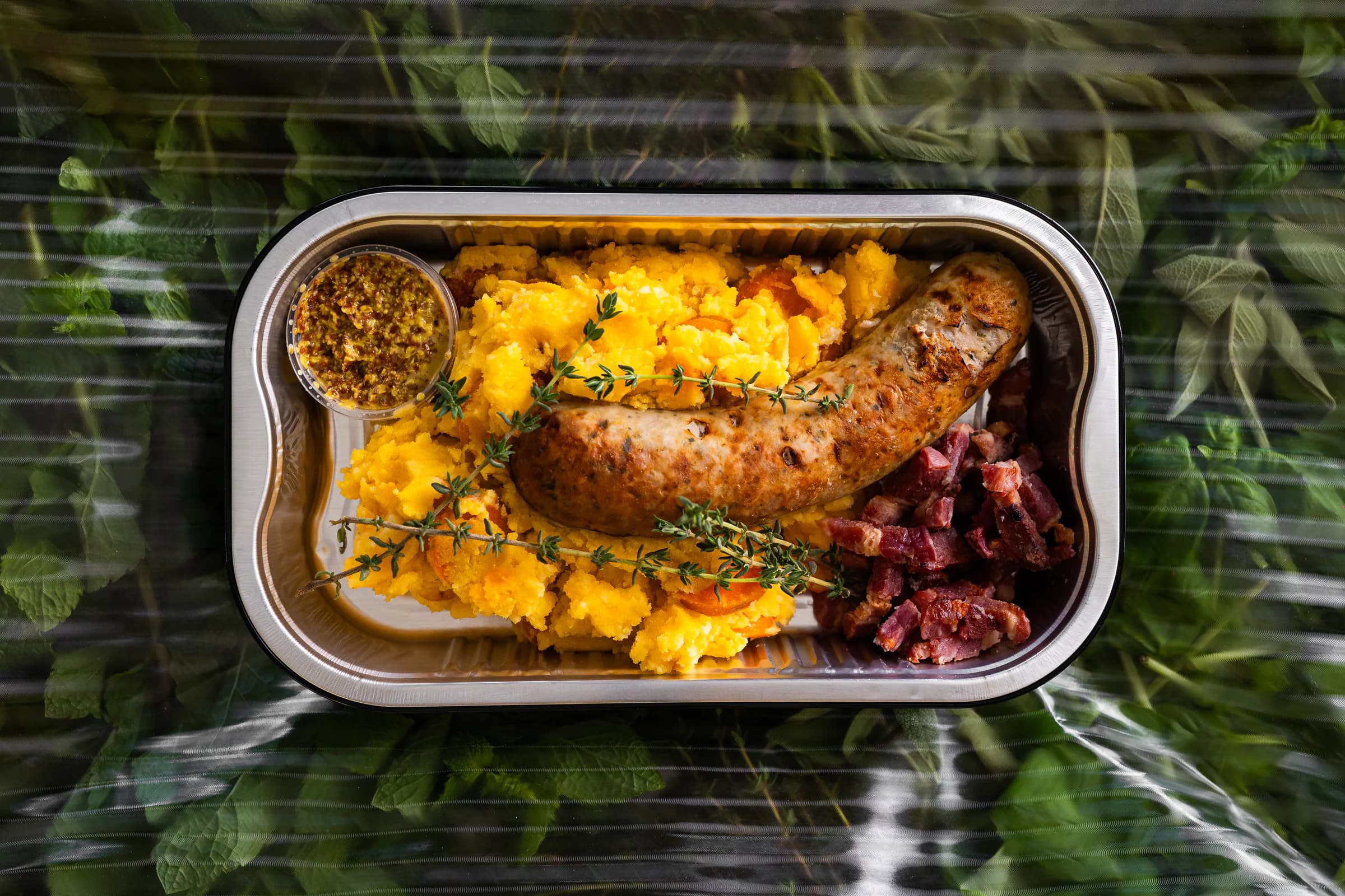 Potée aux carottes, saucisse de campagne